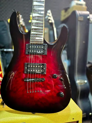 Jackson dinky JS32TQ arch top Transparent Red /ñ Gibson epiphone prs fender ibanez esp ltd