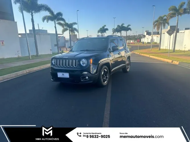 JEEP RENEGADE 1.8 16V FLEX SPORT 4P AUTOMÁTICO PRETO 2017