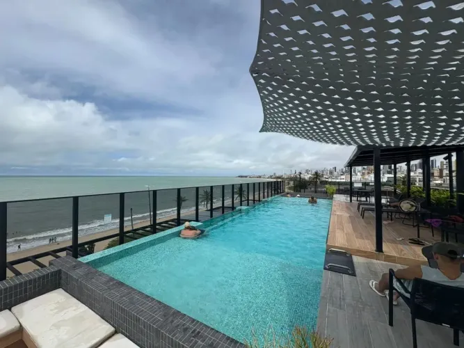 João Pessoa Flat Beira Mar do Bessa, pronto e novo 23 m² | R$ 490 mil