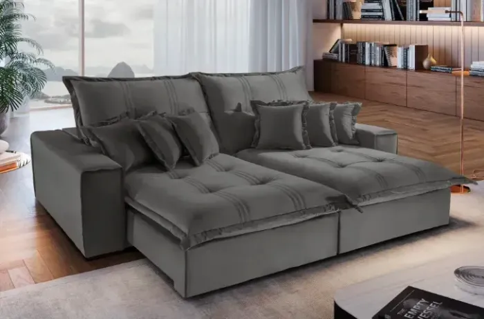 sofa retratil 4 lugares