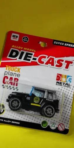 495360arrinho JEEP POLICIA DIE CAST ALLOY MODEL 1:64