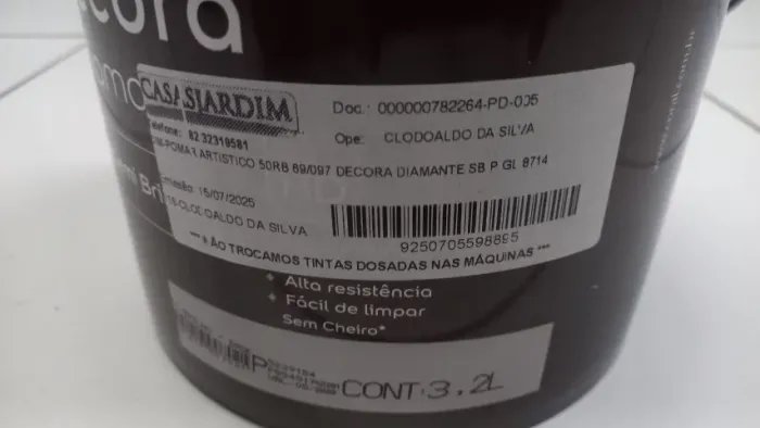 Tintas especiais (dosadas) da marca Coral - Decora Diamante - Pomar Artístico e Azul Suave
