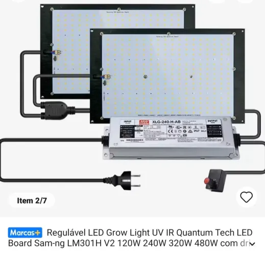 Lampada led crescimento