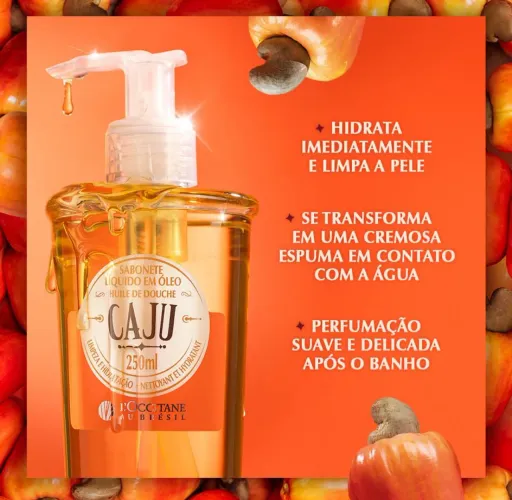 Loccitane Sabonete Líquido em Óleo Caju 250ml