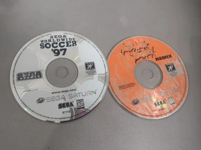 battle arena toshinden e soccer 97 originais Saturn