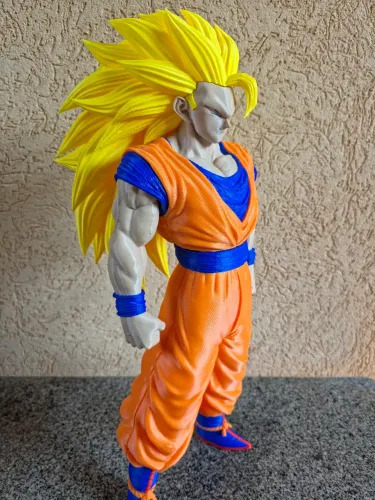 Boneco Goku SSJ3 54cm Dragon Ball Colecionável