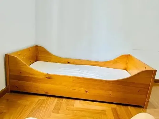 Cama Infantil Pin Júnior Com Colchão Tok Stok Marrom-claro Tokstok