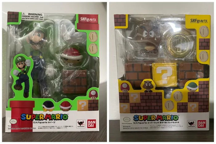 Luigi + play set A super mario sh figuarts