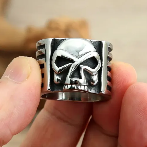 Anél de aço Phantom Skull