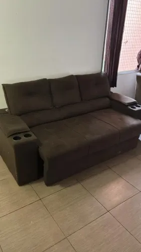 Sofá retrátil 3 lugares