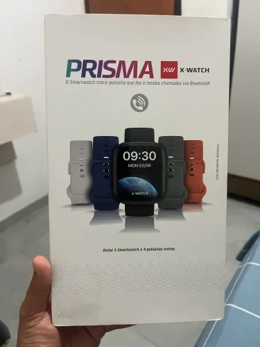 Smartwatch Prisma X-Watch Seminovo + 4 Pulseiras Extras | Faz e Recebe Chamadas