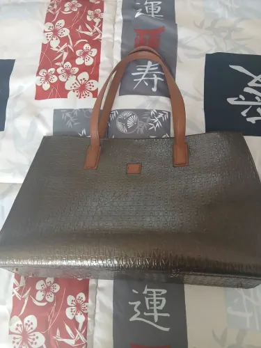 MARAVILHOSA BOLSA DE COURO LEGÍTIMO VICTOR HUGO ESTILO TOTE SHOPPING BAG GRANDE