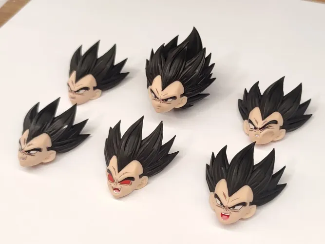 Vegeta Kit de Head Tonsenarts para SHfiguarts Bandai Tonsen Cabeça Dragon Ball