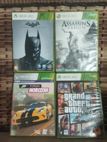 Jogos Xbox 360 original 4 por 150 com marca de uso mais funciona todos