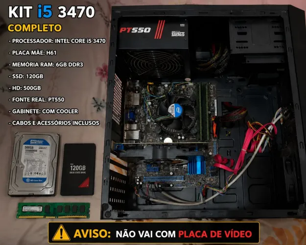Kit i5 3470 completo