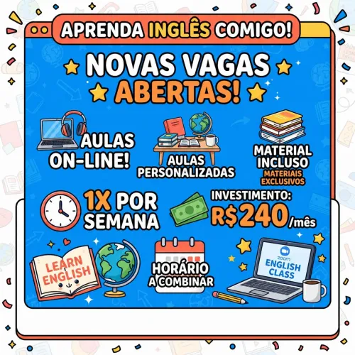 Aula de inglês particular
