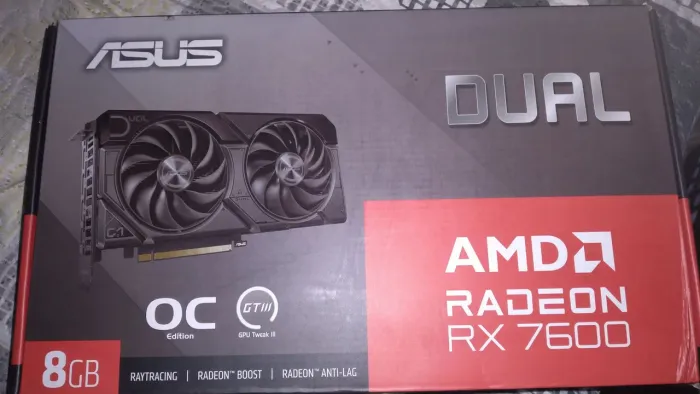Rx 7600 8gb asus com caixa