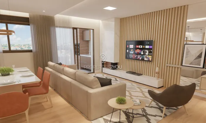 Apartamento com 3 quartos e sacada em condomínio clube no Bacacheri em Curitiba - PR