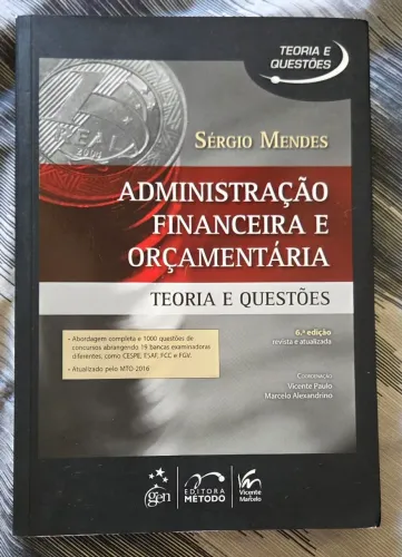 Livro Administração financeira e orçamentária. 