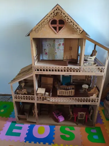 Casinha infantil 30 mini mobílias