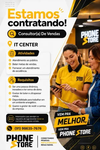 Contratata-se consultor de vendas