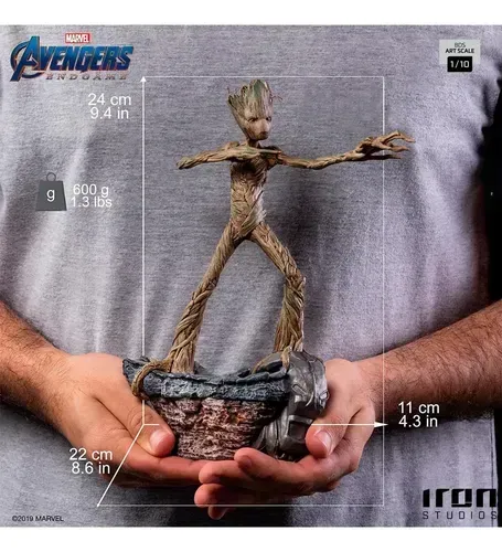 Estátua Groot - Avengers: Endgame - BDS Art Scale 1/10 - Iron Studios