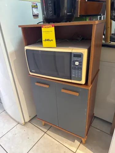 Balcão para Micro-ondas e Forno 83x60x33 cm Novo Organizador de Cozinha