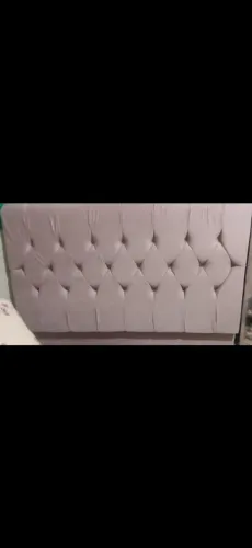 Cabeceira de cama rosa casal simples
