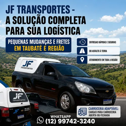 FRETE E ENTREGAS RÁPIDAS EM TAUBATÉ E REGIÃO!