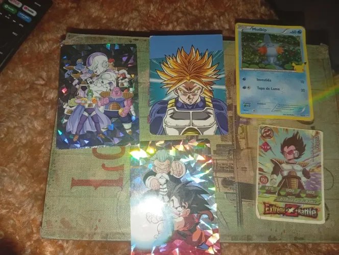 Cartas de dragonball z cristal shard card e de pokémon Trading card game