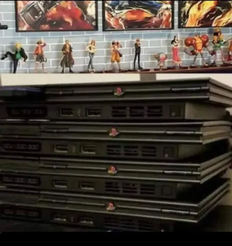 PLAYSTATION 2 MODELO BLACK PIANO NA CAIXA LEITOR 100%