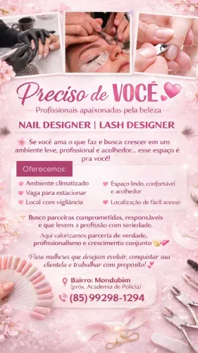 Preciso de Lash e Nail Designer