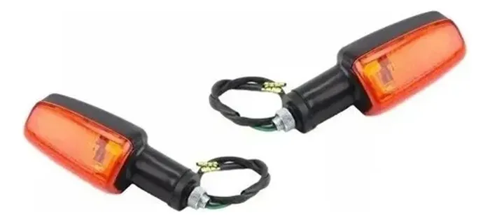 Par 2 Pisca Seta Cg 150 Cbx 250 Titan 125 2000 2008 Dd/te Preto