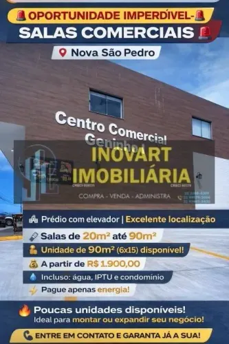 ALUGO SALA COMERCIAL Cód: 169