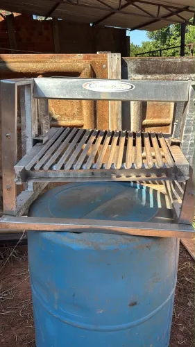 Grelha Parrilla Regulável em Aço Inox