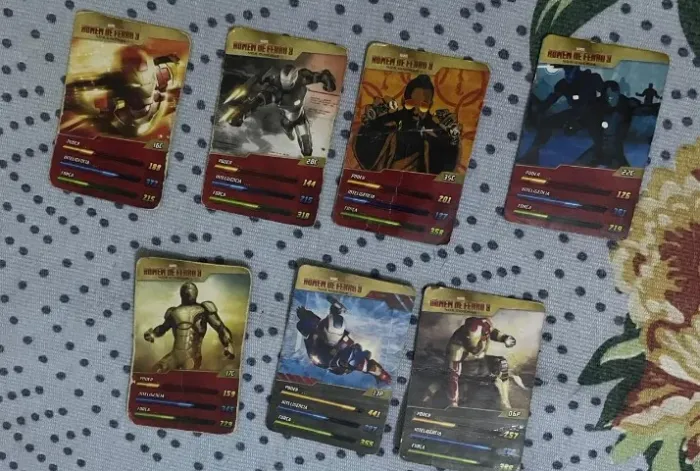 Lote 7 Cards Homem De Ferro 3 - Elma Chips Cheetos (2013) - Com Especiais