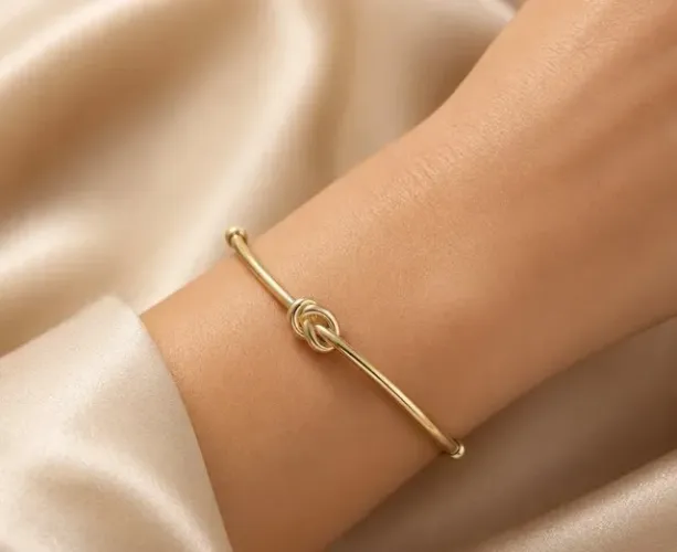 Bracelete Nó Eterno Em Ouro 18K 750