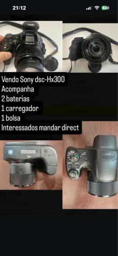 Vendo câmera Sony hx300
