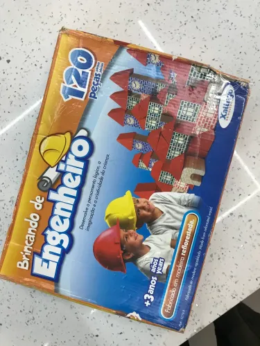 Brinquedo antigo Brincando de Engenharia Xalingo