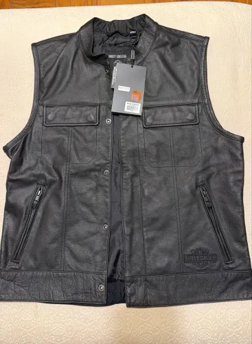 Colete Couro Harley Davidson Original 