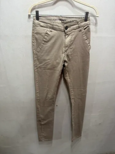 Calça sarja Calvin Klein tamanho 36, com elastano, skinny 