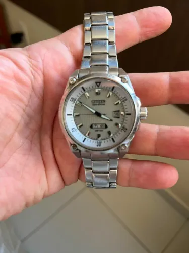 Relógio Citizen EcoDrive vidro de safira - modelo raro