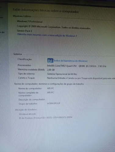 Cpu usada para trabalho estudo internet veja configuração