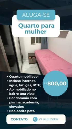 Quarto para meninas em AP compartilhado
