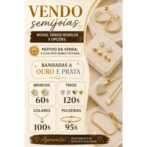 Semijoias novas