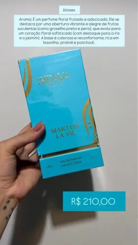 Perfume Árabe Maktub La Vie Bidaya, Unissex original 