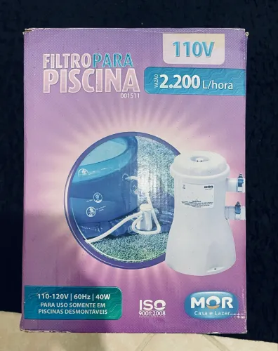 Filtro Bomba Piscina Mor 2200 L/h 110v (NOVO NA CAIXA)