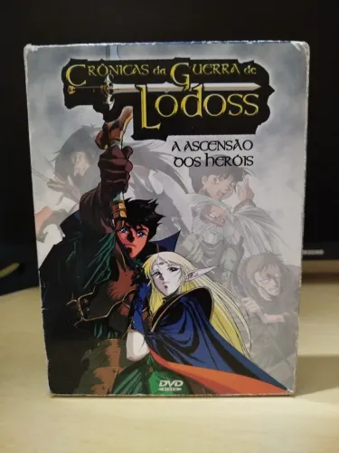 Box com 3 dvds Crônicas da Guerra de Lodoss - A Ascensão dos Heróis 