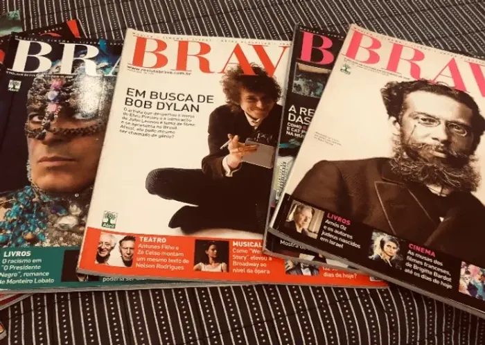 lote de revista de arte e cultura