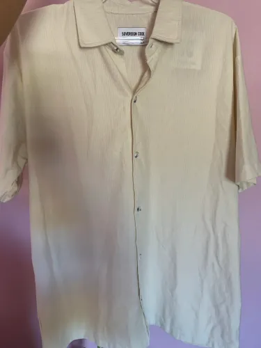 Camisa Masculina Sovereign Code - Importada EUA - Bege/Off-White - Tam XL